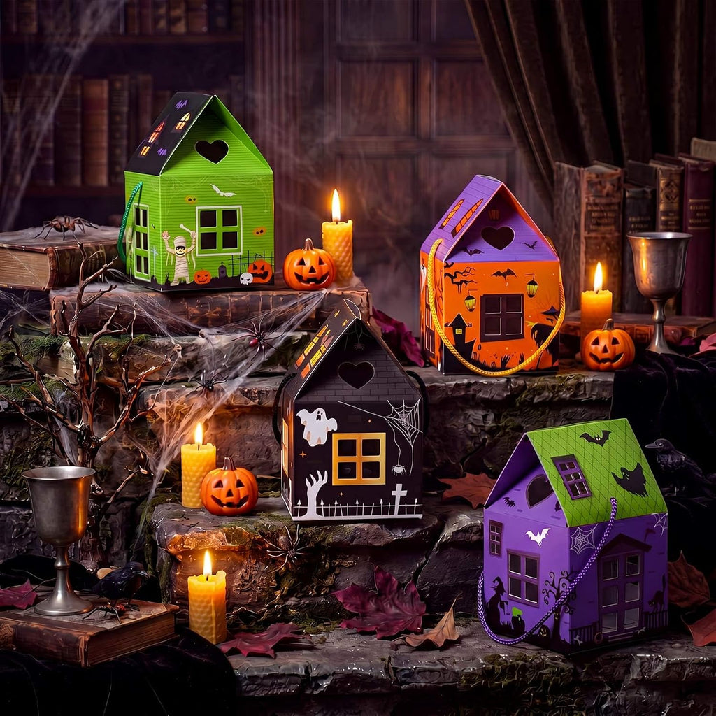 Halloween Treat Boxes Mini Castle House Candy Box